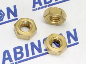 Hex Nut M4 (4mm) x 0.7mm Brass