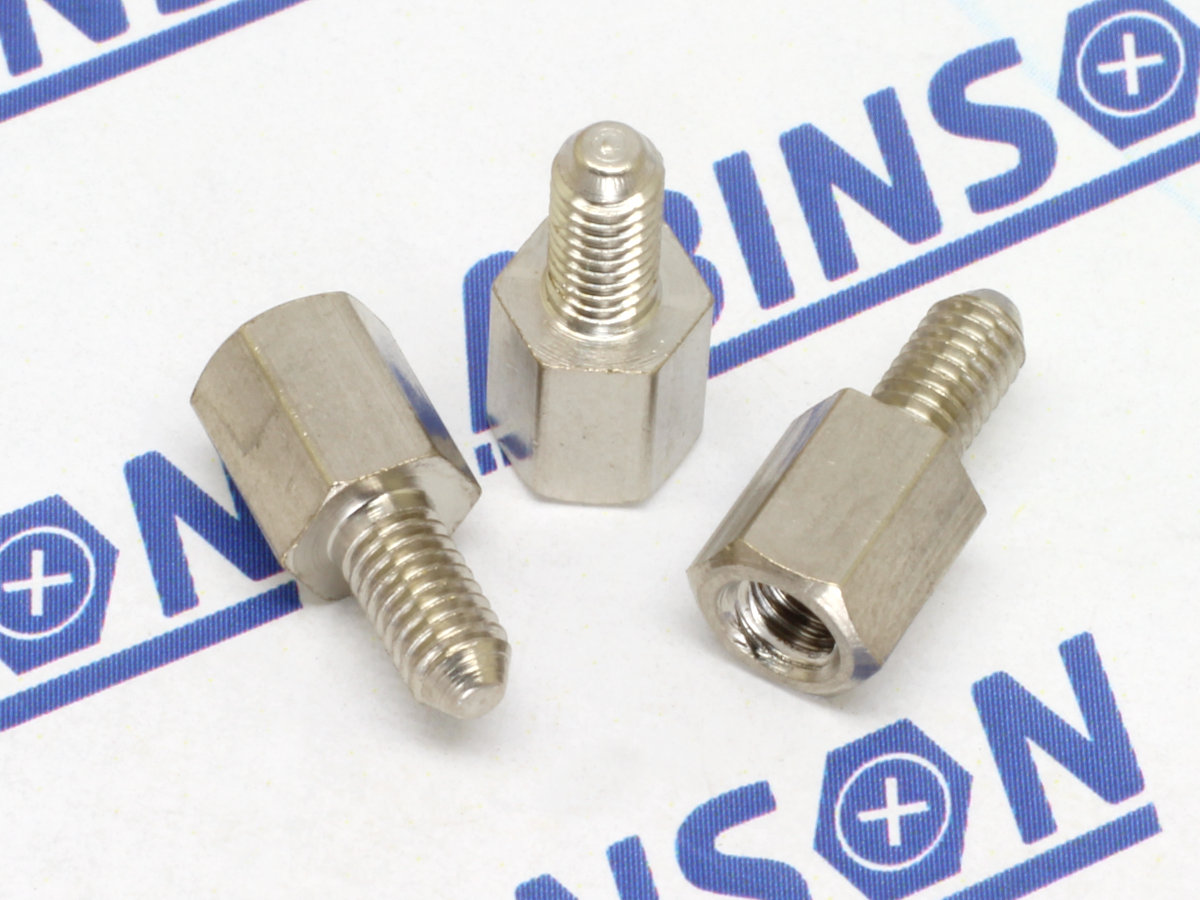 Hex Standoffs Spacers M3 (3mm) x 12mm x 0.5mm Threaded Male-Female Zinc  Plated Brass SKU-15111  Ronical Technologies LLP - Wide range of embedded  electronics industrial engineering products like device programmers and