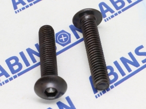 Button Head M4 (4mm) x 20mm Allen Cap Steel Black Screw