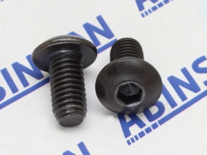Button Head M5 (5mm) x 10mm Allen Cap Steel Black Screw