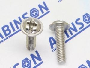 Washer Head M4 (4mm) x 15mm Phillips Stainless Steel SS Screws