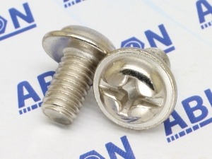 Washer Head M6 (6mm) x 10mm Phillips Steel MS Nickel Plated Screws