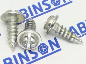 Self Tapping Screw #8 (4.2mm) Diameter x 13mm Length Washer Head Phillips Plus Mild Steel MS Zinc Plated