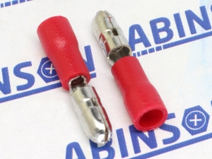 Male Bullet Connector 0.5 to 1.5 sq.mm PVC Insulated