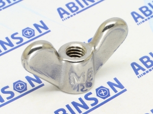 Wing Nut M6 (6mm) 1mm Pitch Stainless Steel SS