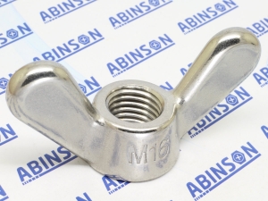 Wing Nut M16 (16mm) 2mm Pitch Stainless Steel SS
