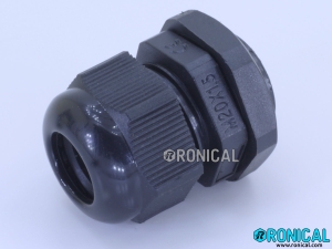 Nylon Cable Gland M20 Black for Cable Dia 8-13mm