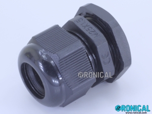 Nylon Cable Gland M25 Black for Cable Dia 12-17mm